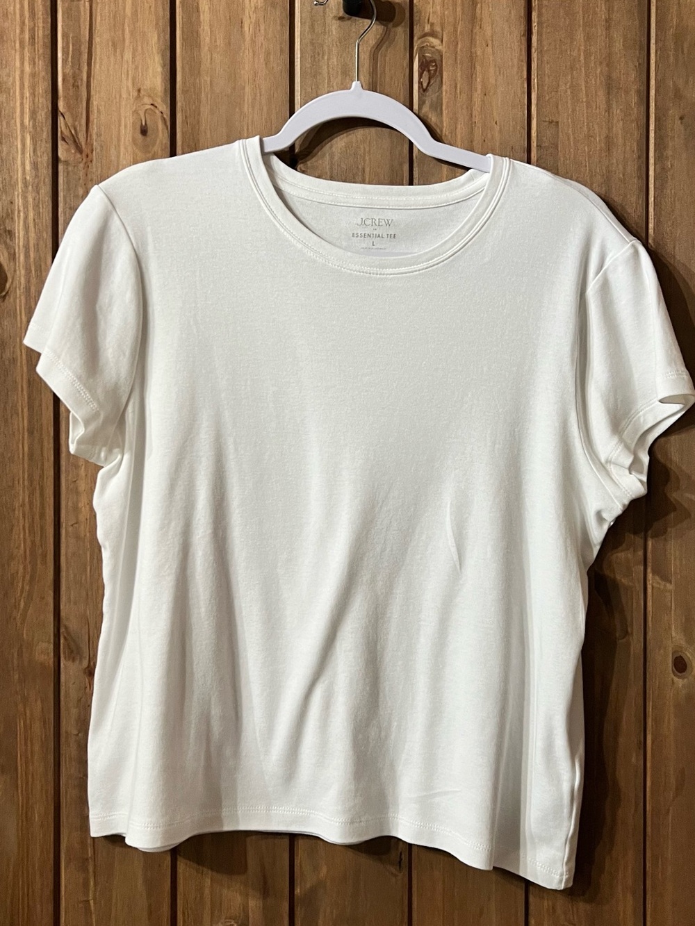 J. Crew white Crewneck Short Sleeve Women's Top